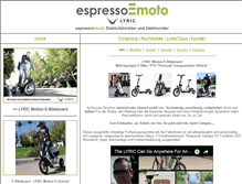 Tablet Screenshot of espressoemoto.at
